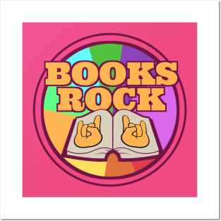 BOOKS-ROCK Posters and Art